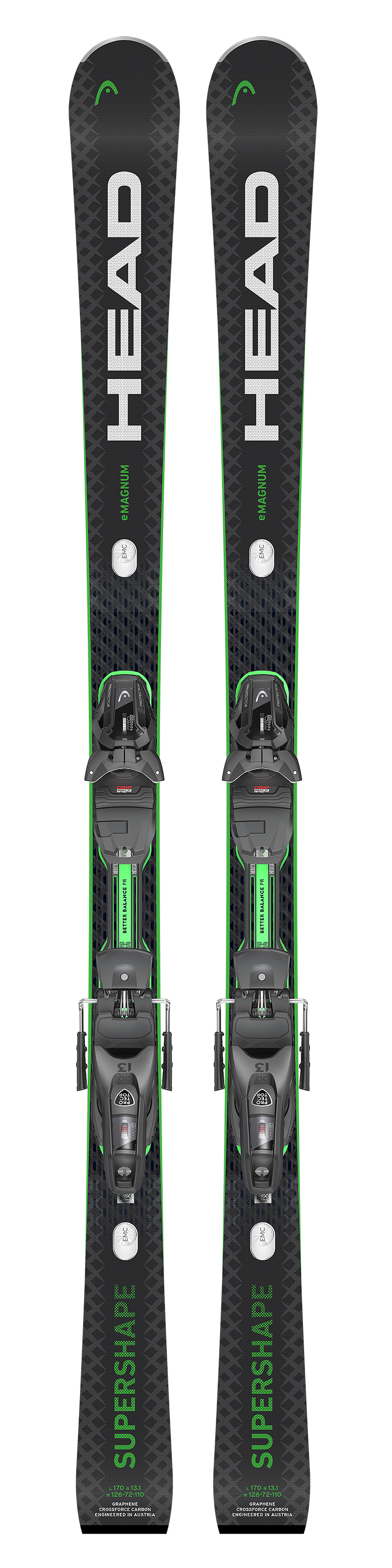 Head Supershape e-Magnum 25/26 + Bindung Tyrolia Protector PR 13 GW Ski mit Bindung