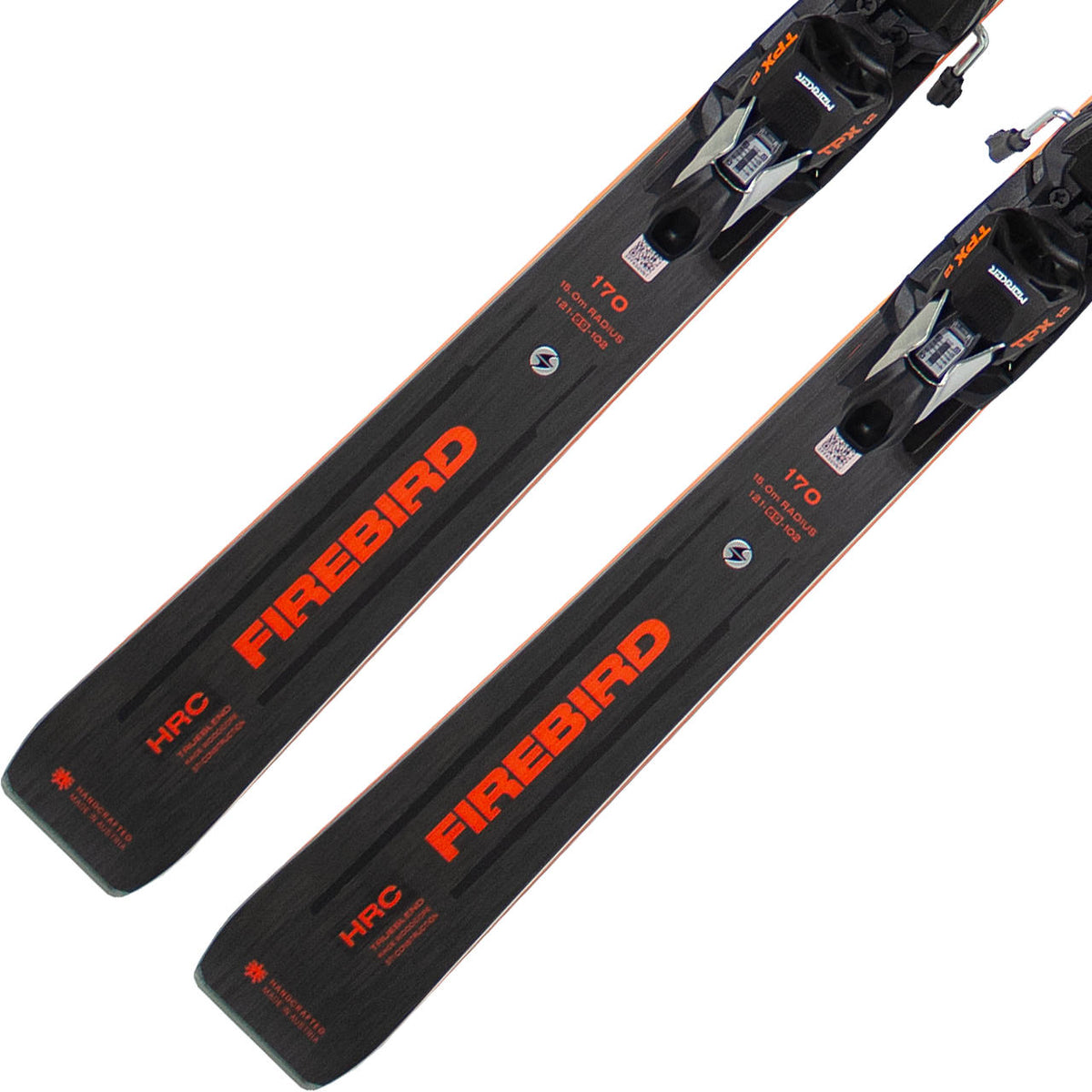 Blizzard Firebird HRC schwarz/anthrazit – Skiende und Bindung
