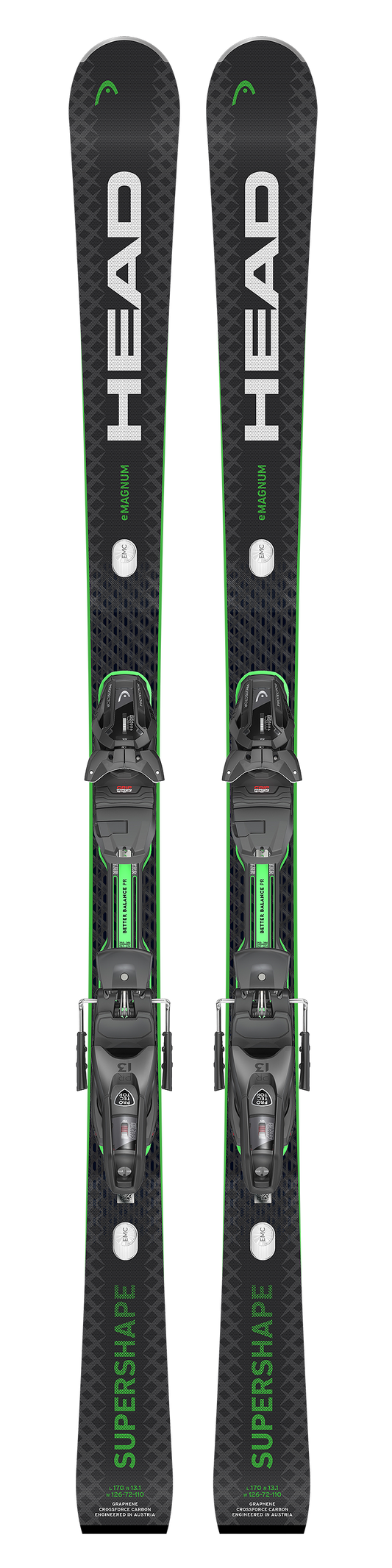 Head Supershape e-Magnum 25/26 + Bindung Tyrolia Protector PR 13 GW Ski mit Bindung