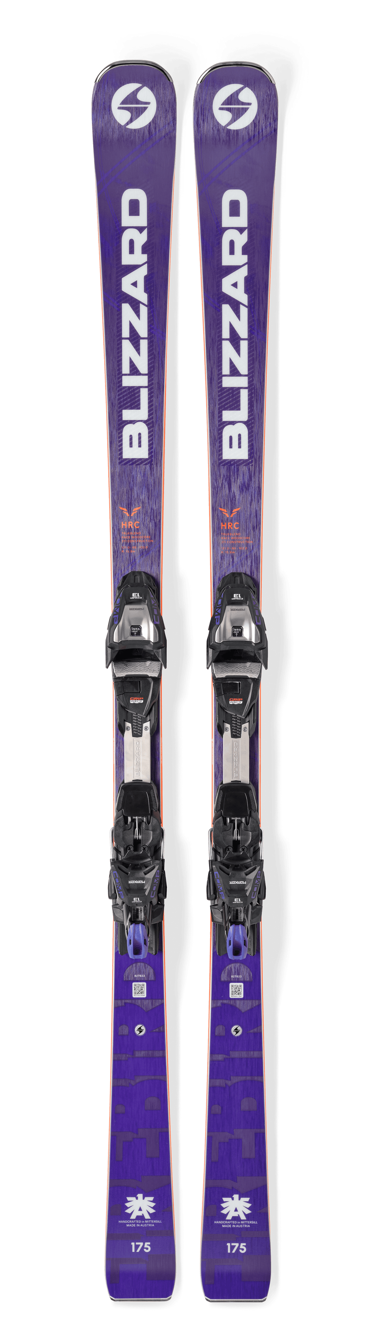 Blizzard Firebird HRC lila mit montierter Comp 13 Demo Bindung – Gesamtansicht